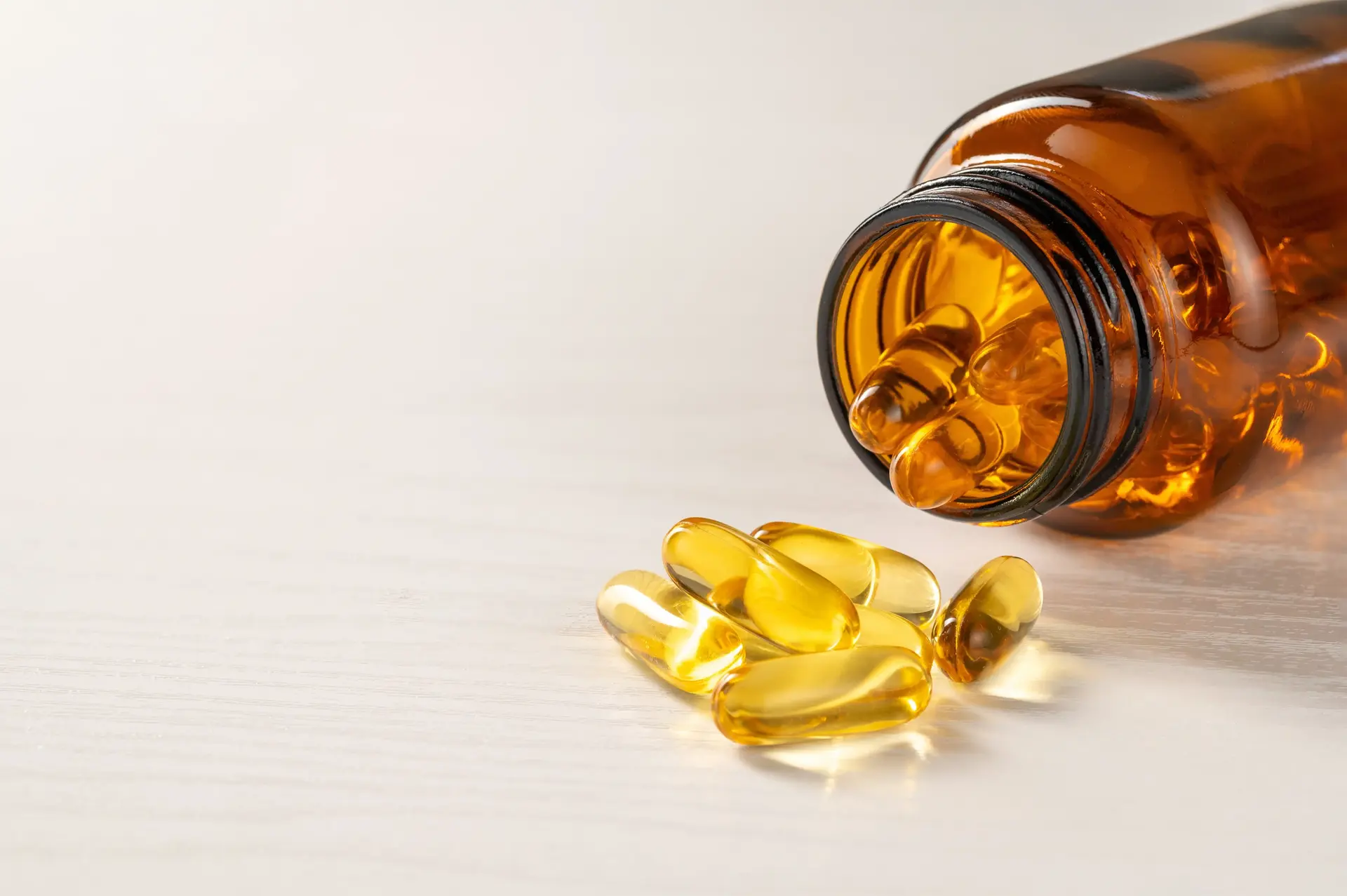Omega 3 pills. 